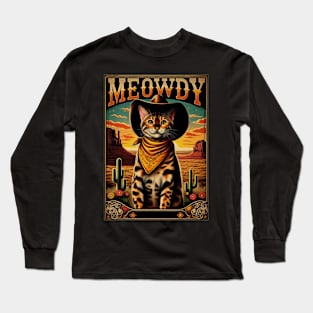 Spotted Splendor Chic Bengal Cat Tee for Feline Enthusiasts Long Sleeve T-Shirt